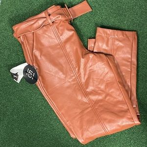 One five one faux leather pants